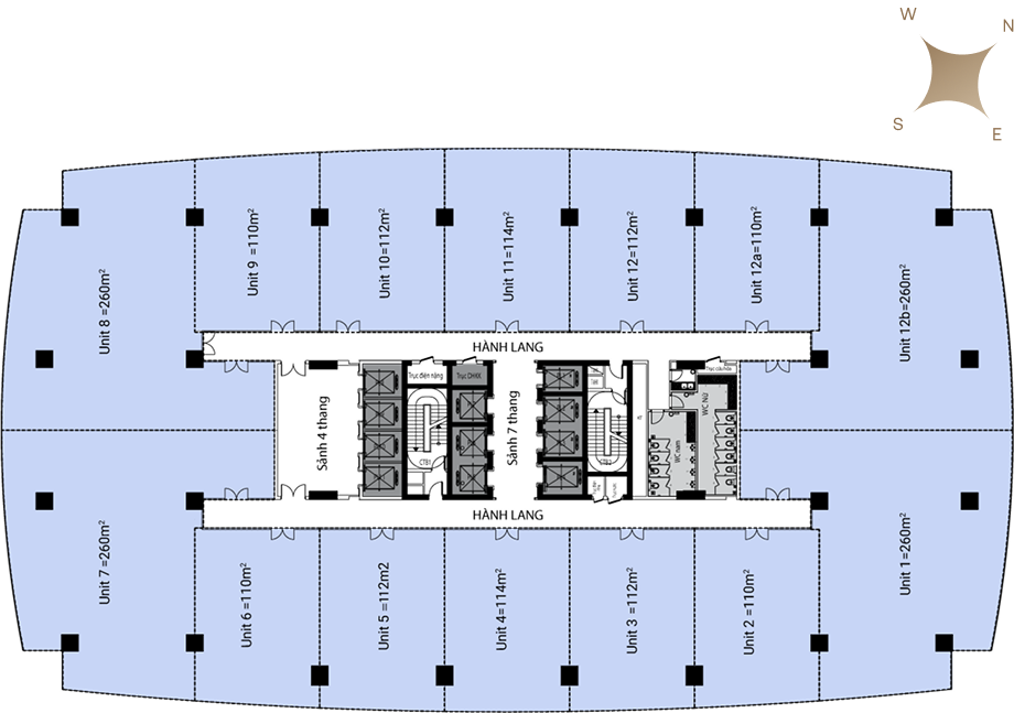 Mặt bằng ROX Tower